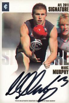 2011 Herald Sun AFL  - Signature Card #SC1 Marc Murphy Front